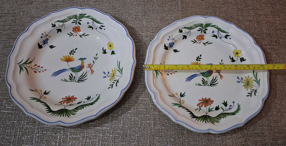 2 pratos vintage 1978 Gien - France