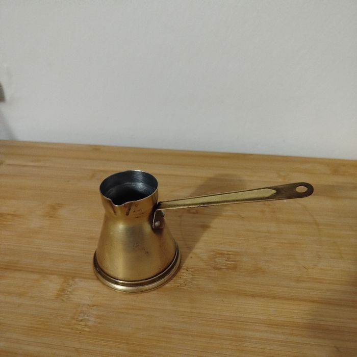 Tygiel tygielek do zaparzania kawy herbaty mosiężny