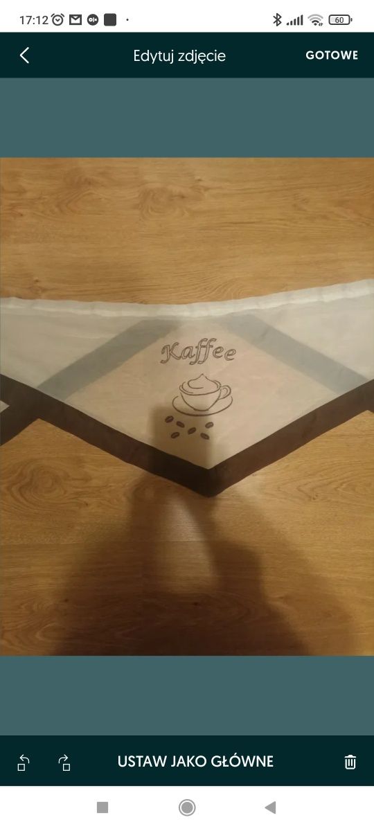 Firana kuchenna KAFFEE szer. 145 x 58 dł