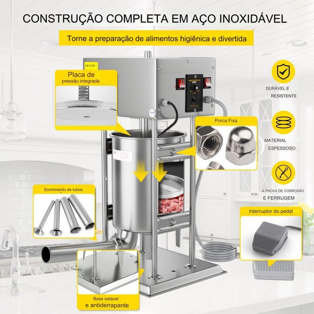 Enchimento Salsichas Elétrico 15L