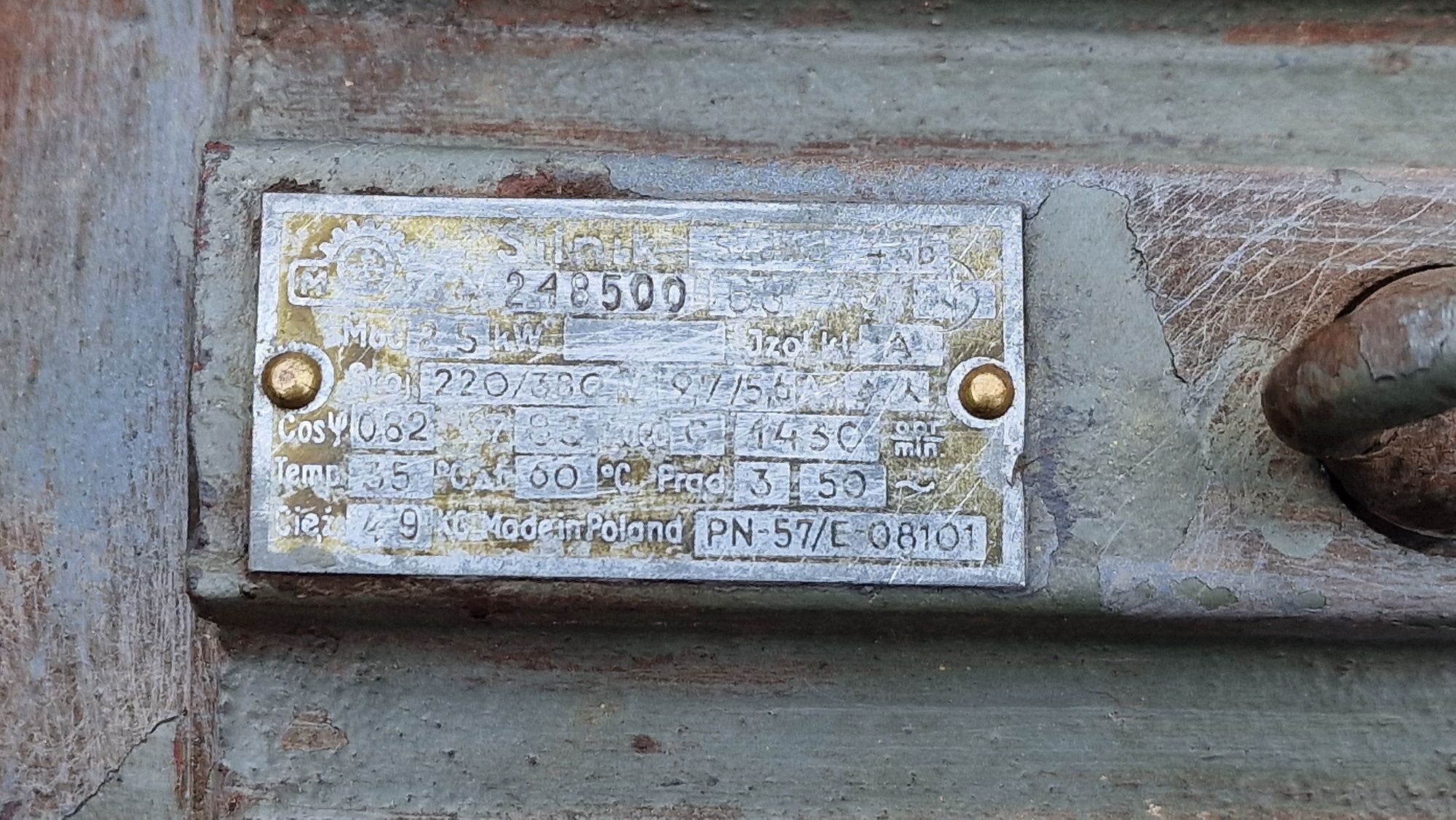 Silnik elektryczny 2,5kw 3-fazowy
