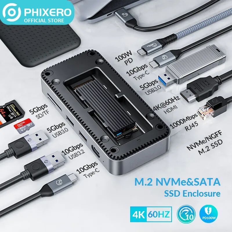 Кращий USB Type-C hab, SSD m.2