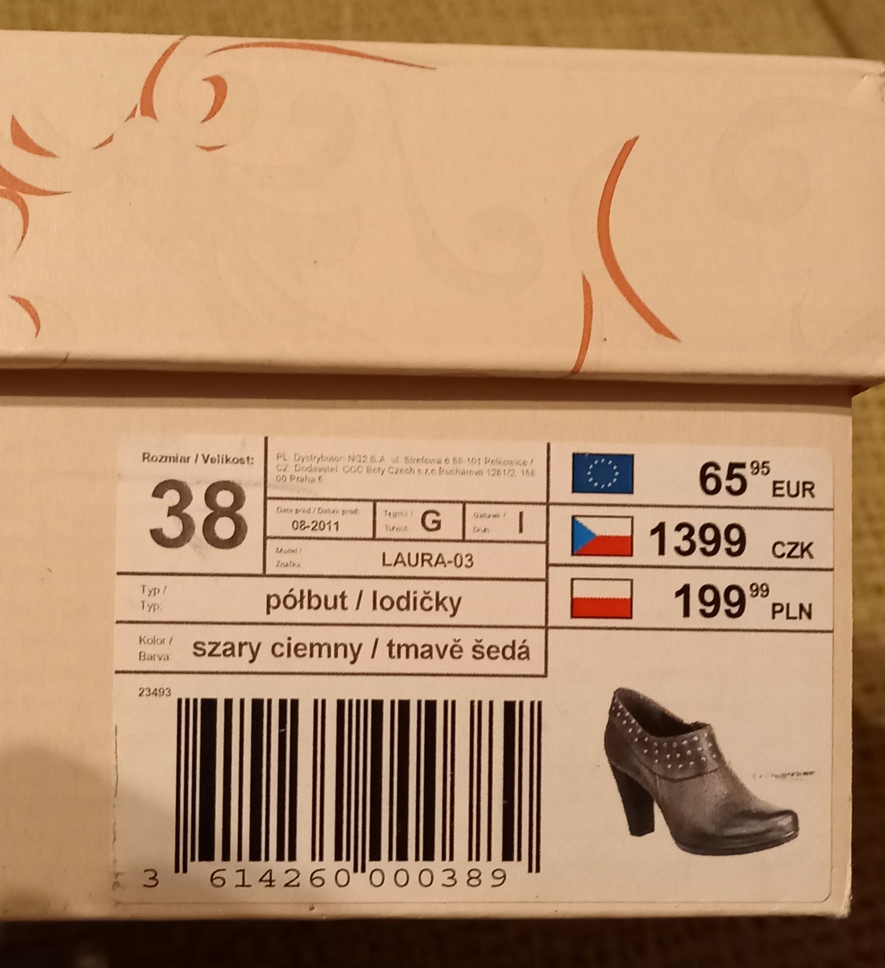 Wiosenne buty Lasocki 38 skóra nowe