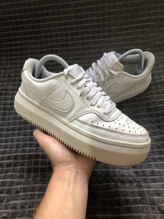 NIKE > (41р) 26.5см Court Vision Alta кожаные женские кроссовки кеды