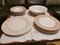Zestaw obiadowy porcelana Luminarc okazja dla 6 osób jak nowa