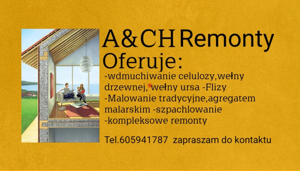 Ocieplenia celulozą poddaszy stropów