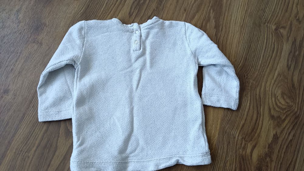 Zara Baby bluzeczka niemowlęca na długi rękaw