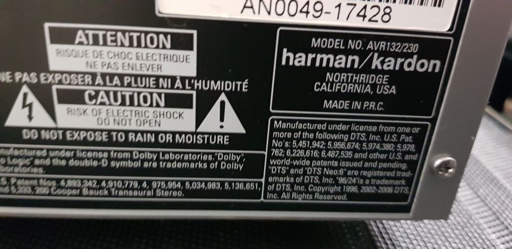 Harman kardon AVR 132 з рідним пультом