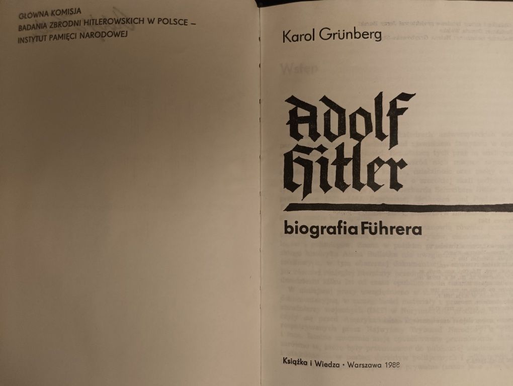 Adolf Hitler biografia Fuhrera Teheran Jałta Poczdam