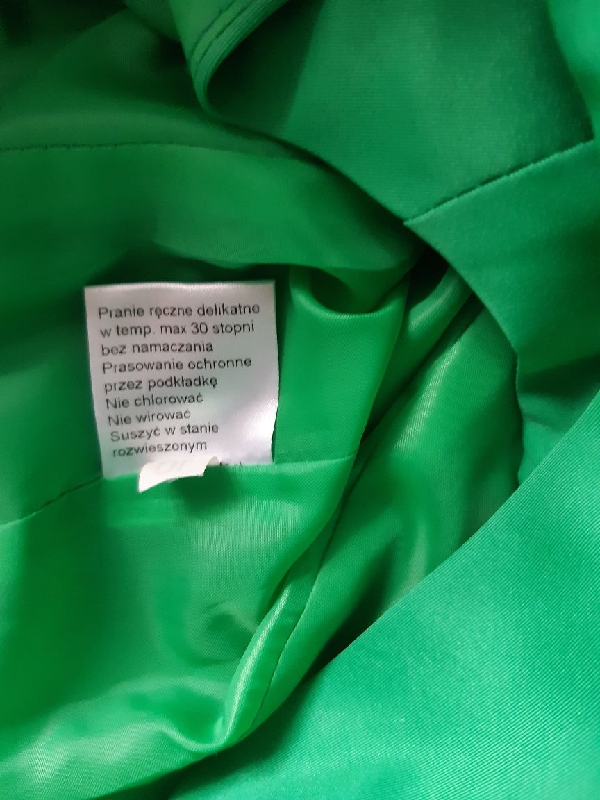 Manifesto zielona sukienka bombka M