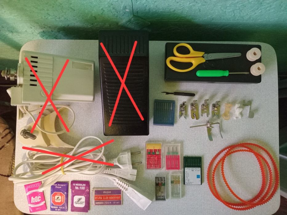 Электропривод, педаль, шнур ТУР-2, запчасти для швейных машин.
