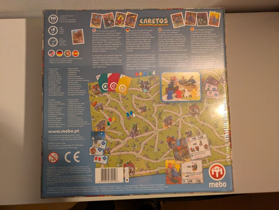 NOVO e SELADO - Jogo Tabuleiro Caretos