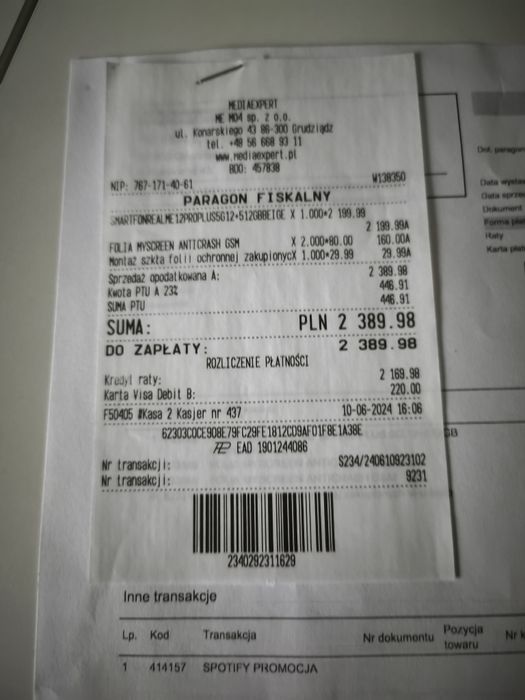 Realme 12 Pro plus 5g na gwarancji