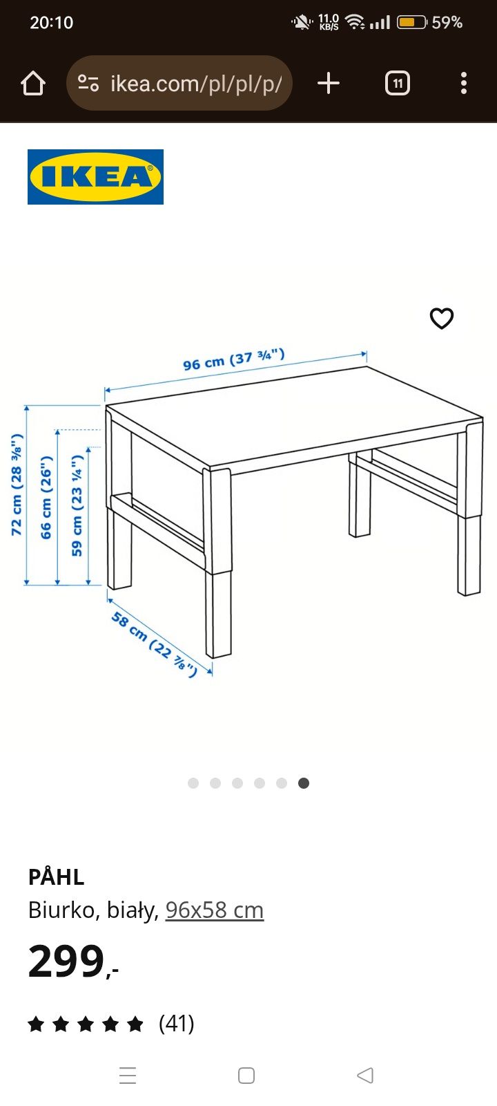 Biurko dziecięce IKEA