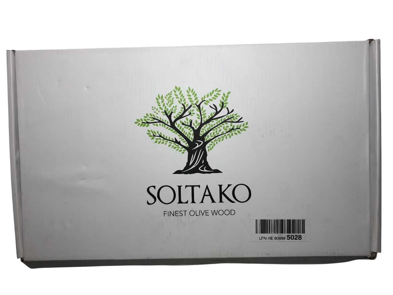 SOL60 Rustykalna Drewniana Deska Do Krojenia Z Drewna Oliwnego 36x19