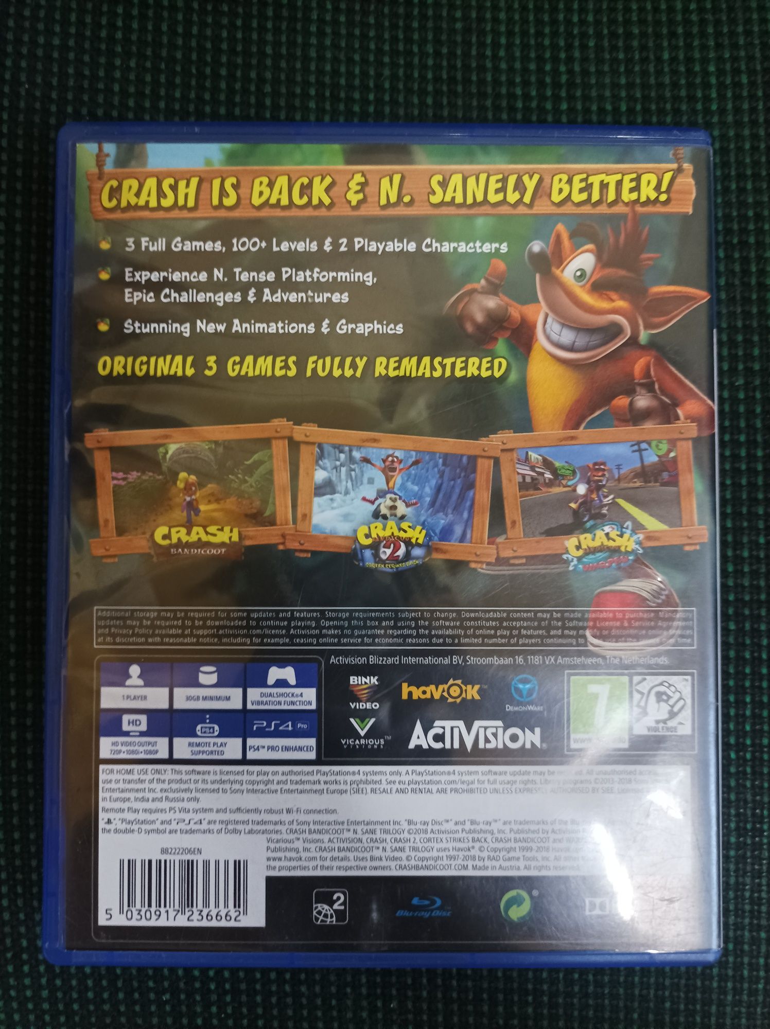 Gra crash bandicoot n-sane trilogy ps4 ps5