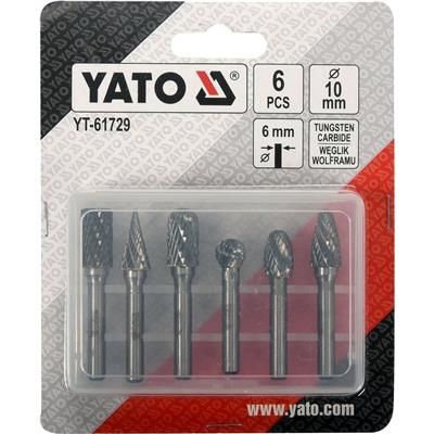 Frezy trzpieniowe do metalu 6szt premium Yato