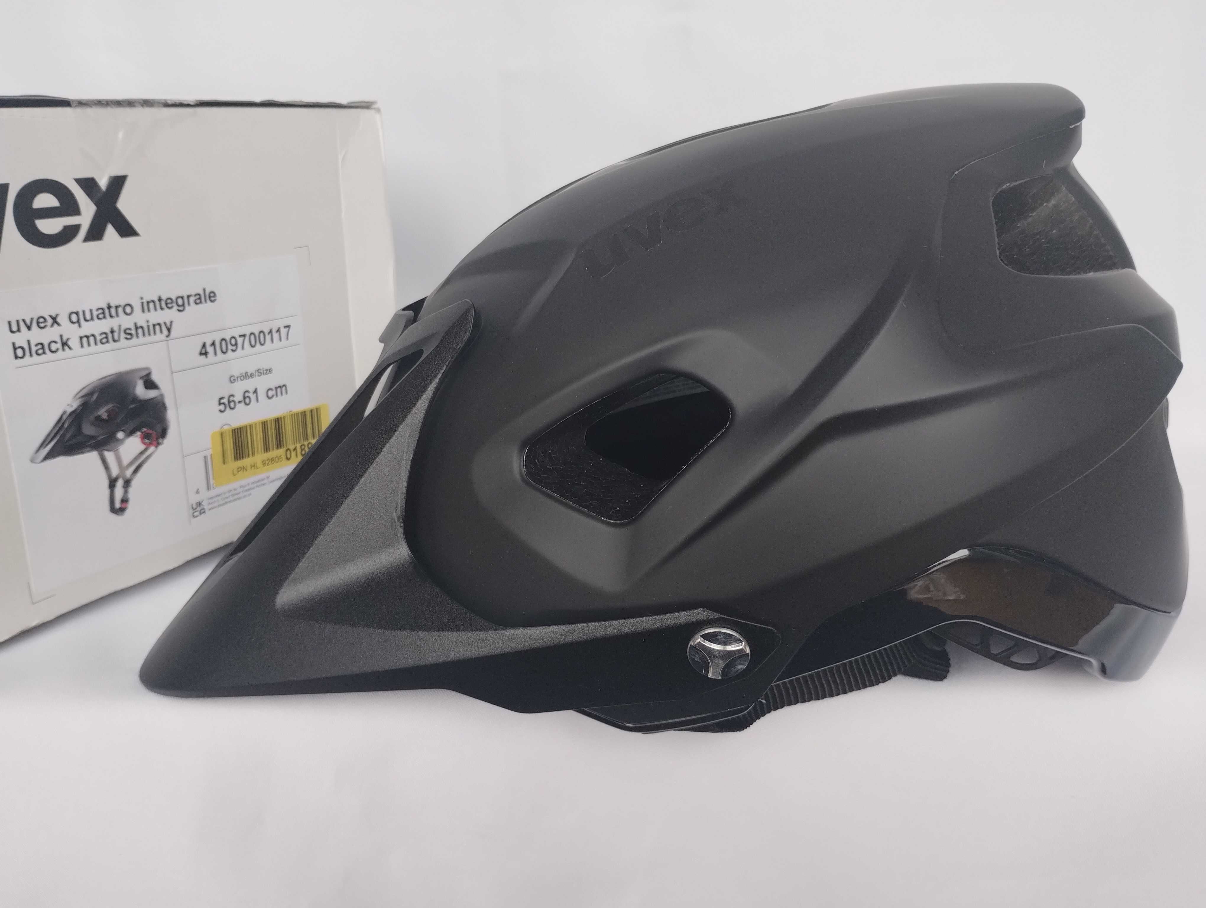 Kask rowerowy Uvex Quatro Integrale Black Mat/Shiny L 56-61cm