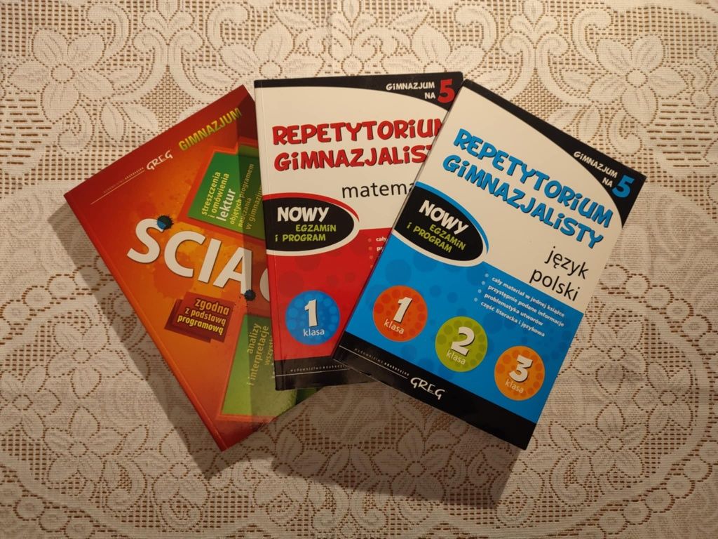 Streszczenia lektur Ściąga + repetytorium z polskiego i matematyki
