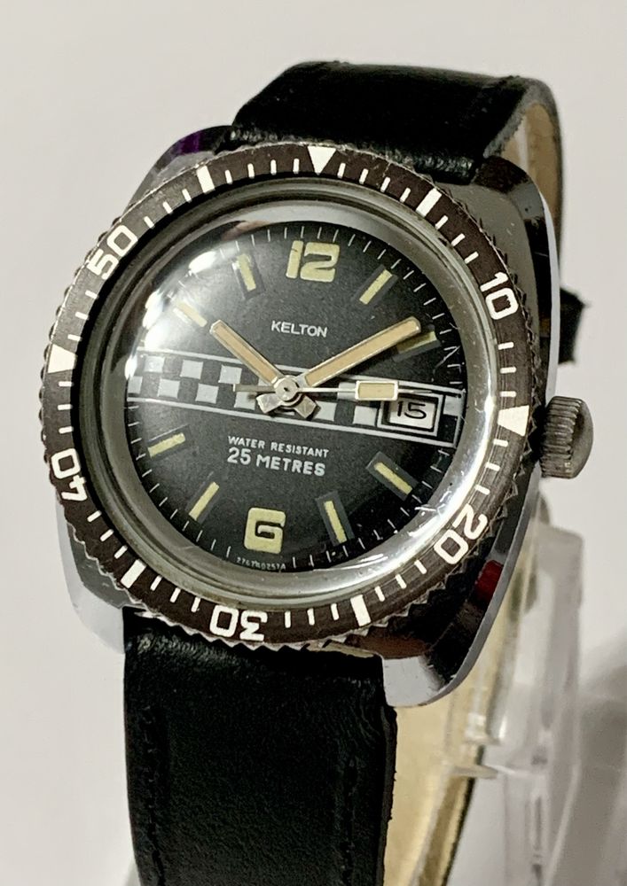 Zegarek Vintage Retro Wyścigowy Timex/Kelton Mechaniczny
