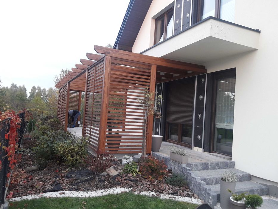 Tarasy drewniane zadaszenia tarasów