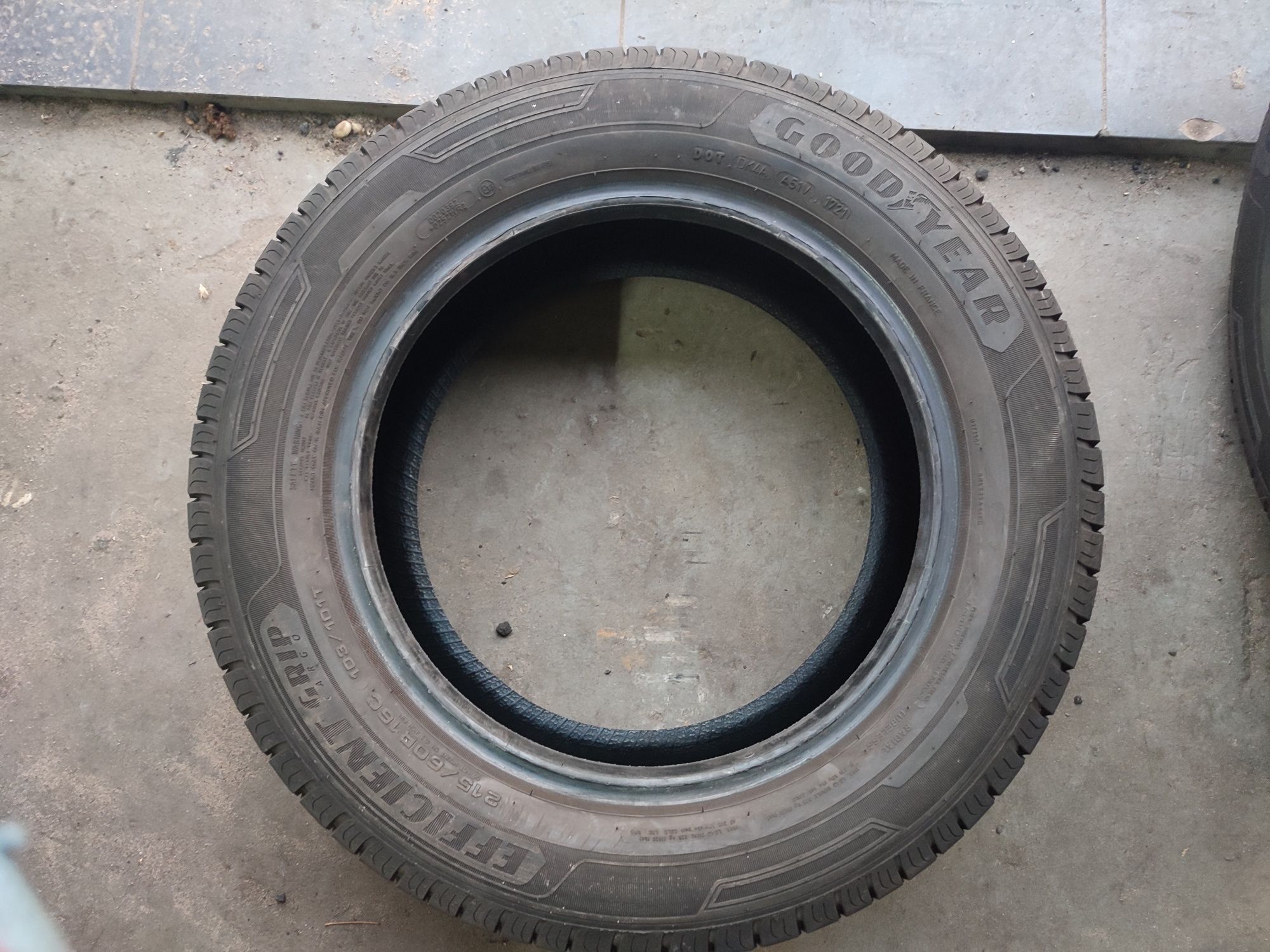 215/60r16c Goodyear dot1721 cena za 2szt.  9mm