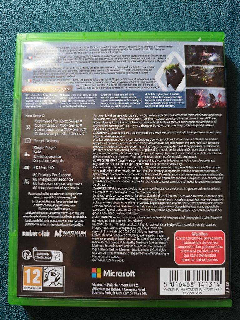 Kena Bridge of Spirits Premium Edition Xbox one, Xbox series X
