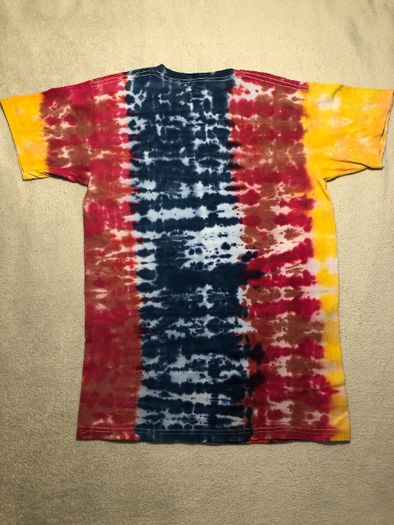 Tie dye koszulka T-shirt ręcznie barwiona Fruit of the Loom S