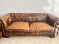 Sofa skórzana Chesterfield