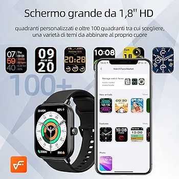 Gardien Smartwatch 1,83" zegarek fitness 100 trybów