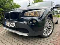 BMW X1 Zadbane czarne „BMW X1” E84 diesel 2.0 xdrive; książka serwisowa