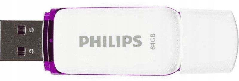 pendrive philips fm64fd70b 64 gb pamięć masowa biały