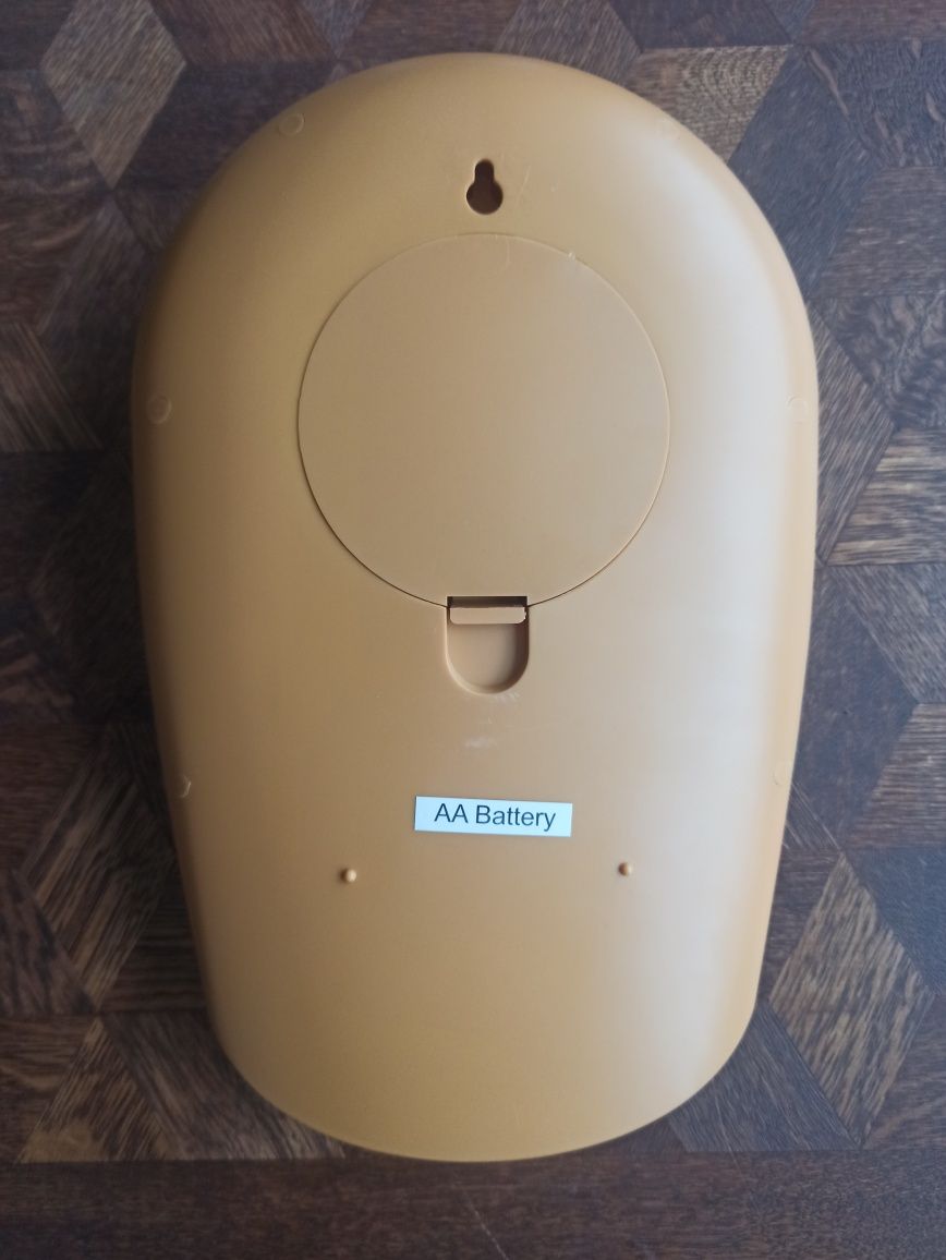 Guzzini bell włoski design zegar z wahadłem musztardowy