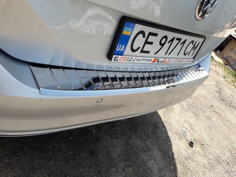 VW Passat B8 SW Накладка на задний бампер нержавейка Carmos (г)