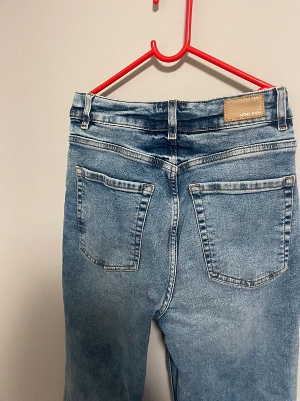 spodnie z szerokimi nogawkami orsay denim jeans