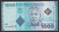 Tanzania 1000 shilling 2010 - stan bankowy UNC