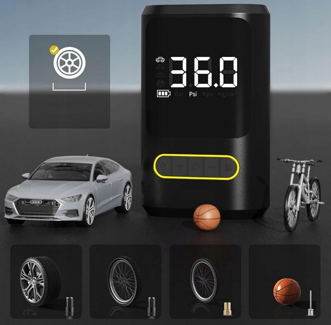 Kompresor Samochodowy Pompka USB Pompka do  Opon Powerbank  50W