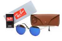 Новинка Солнцезащитные очки Ray Ban Round Metal 6002-blue 100% защита