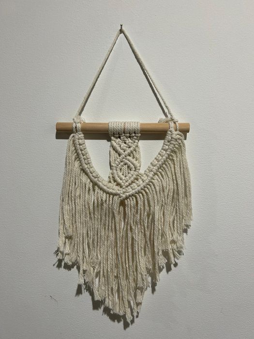 Painel em macramé feito à mão