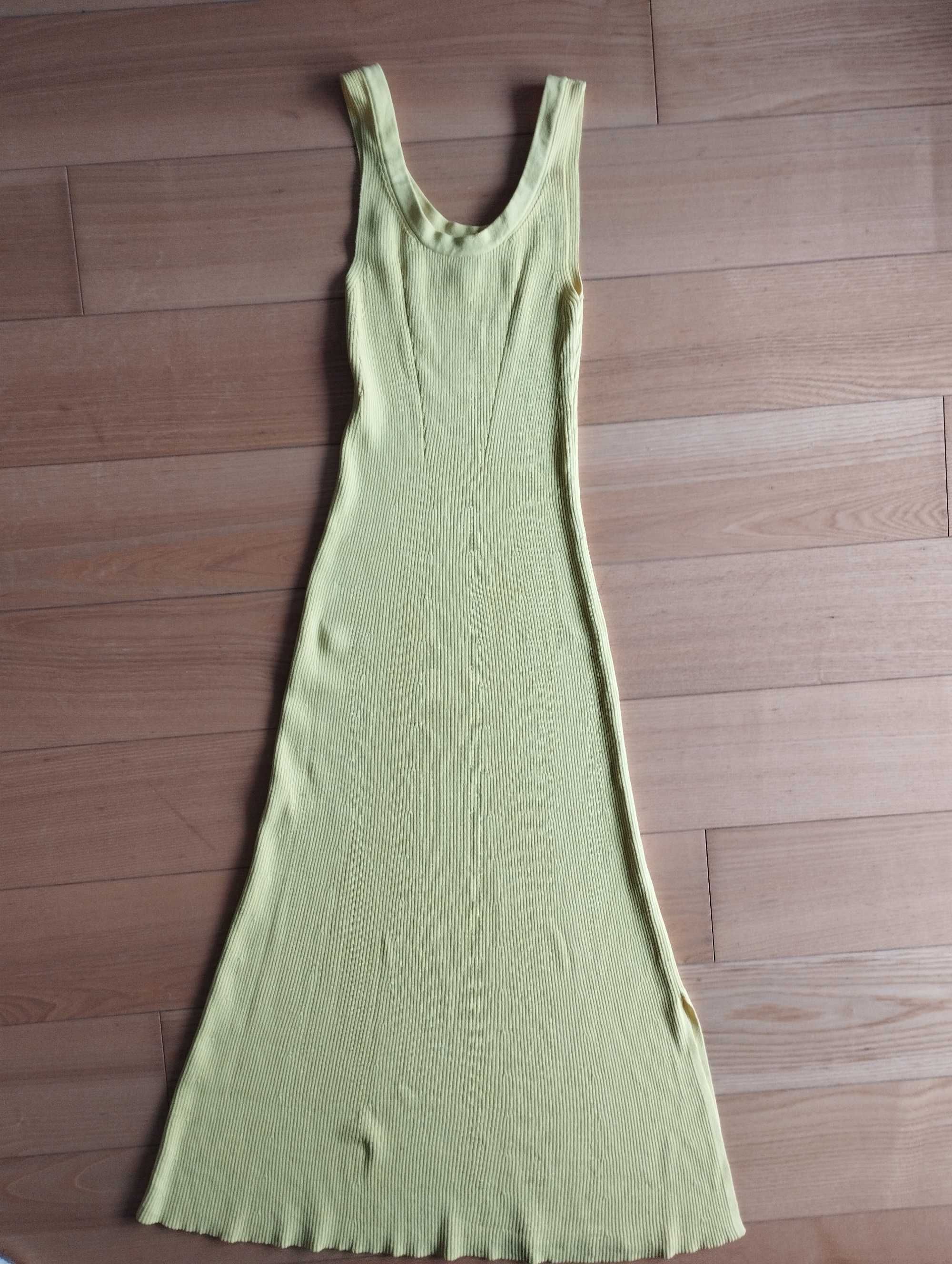 Sukienka maxi Massimo Dutti XS S wiskoza jak nowa