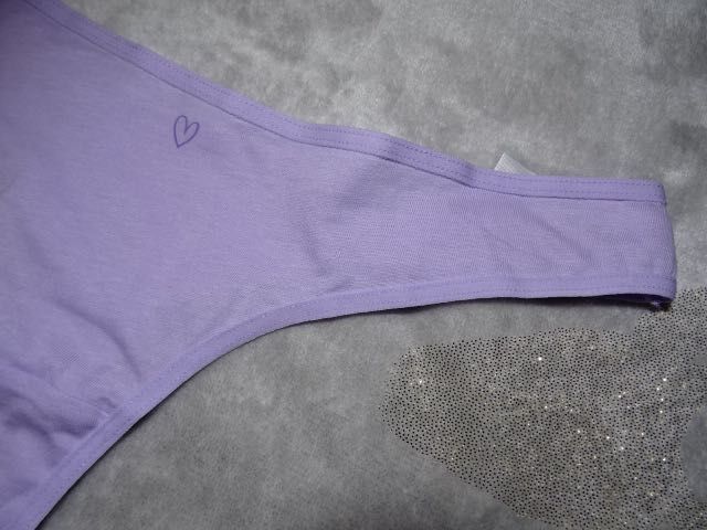 Primark stringi liliowe bawełna nowe XS