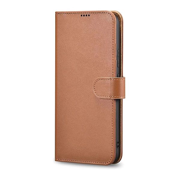 Etui ICarer Haitang Leather Wallet Case do Samsung Galaxy S22 Plus brą