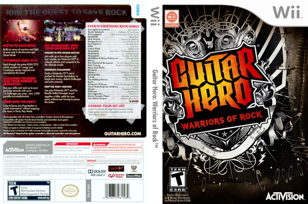 Gra Guitar Hero: Warriors of Rock [Wii]