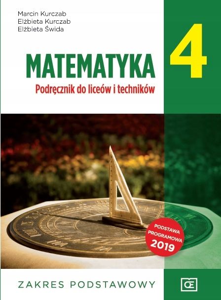 Matematyka 4 Lo Podręcznik Zakres Podstawowy Pazdro