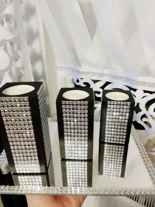 Przepiękne świeczniki glamour