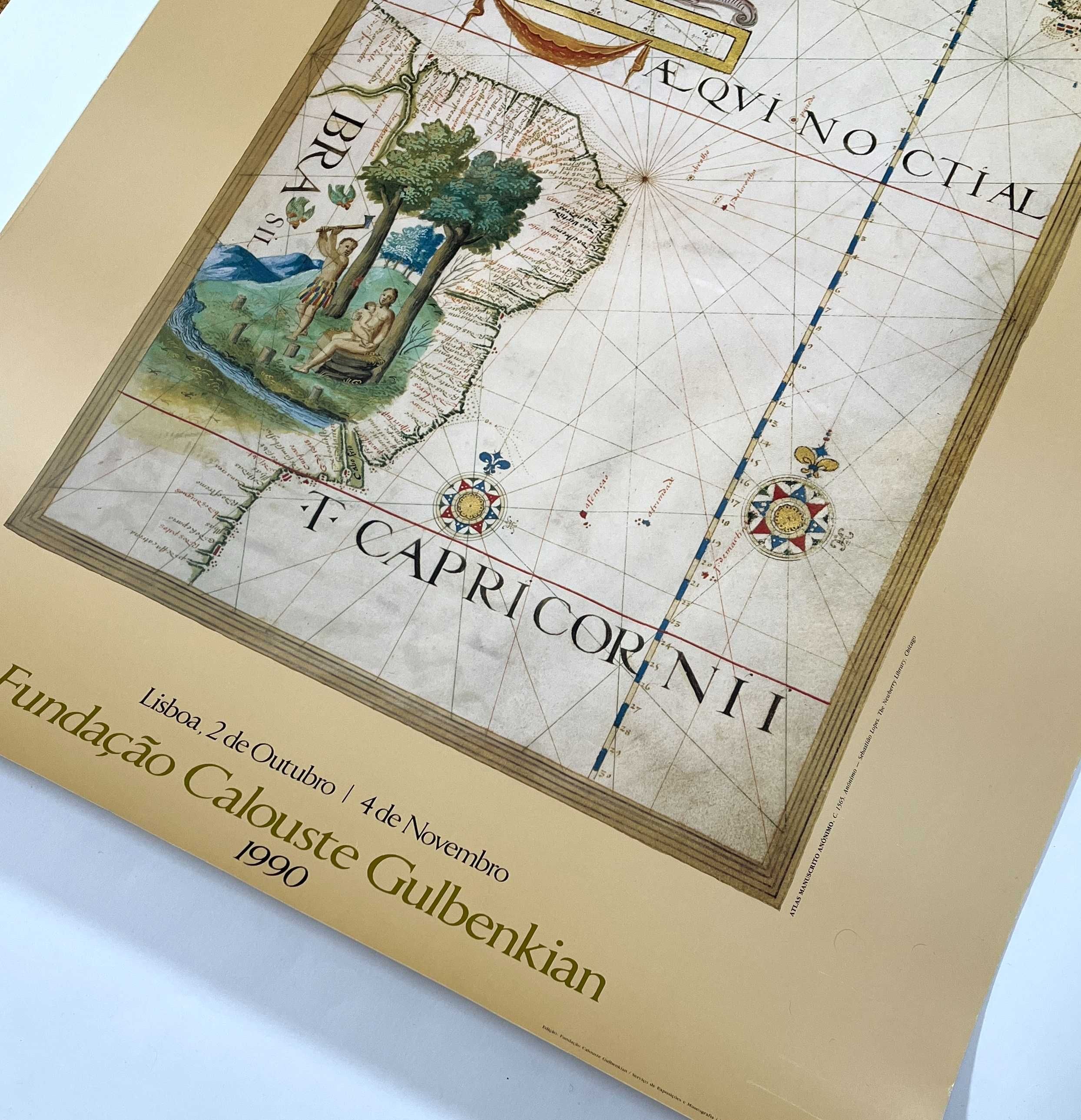 Cartaz Portugal-Brasil A Era dos Descobrimentos Atlânticos Gulbenkian