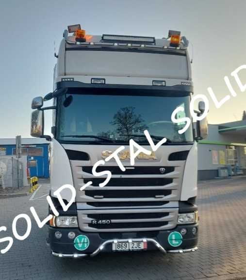Orurowanie POD ZDERZAK z oświetleniem led Scania R / S POLEROWANE