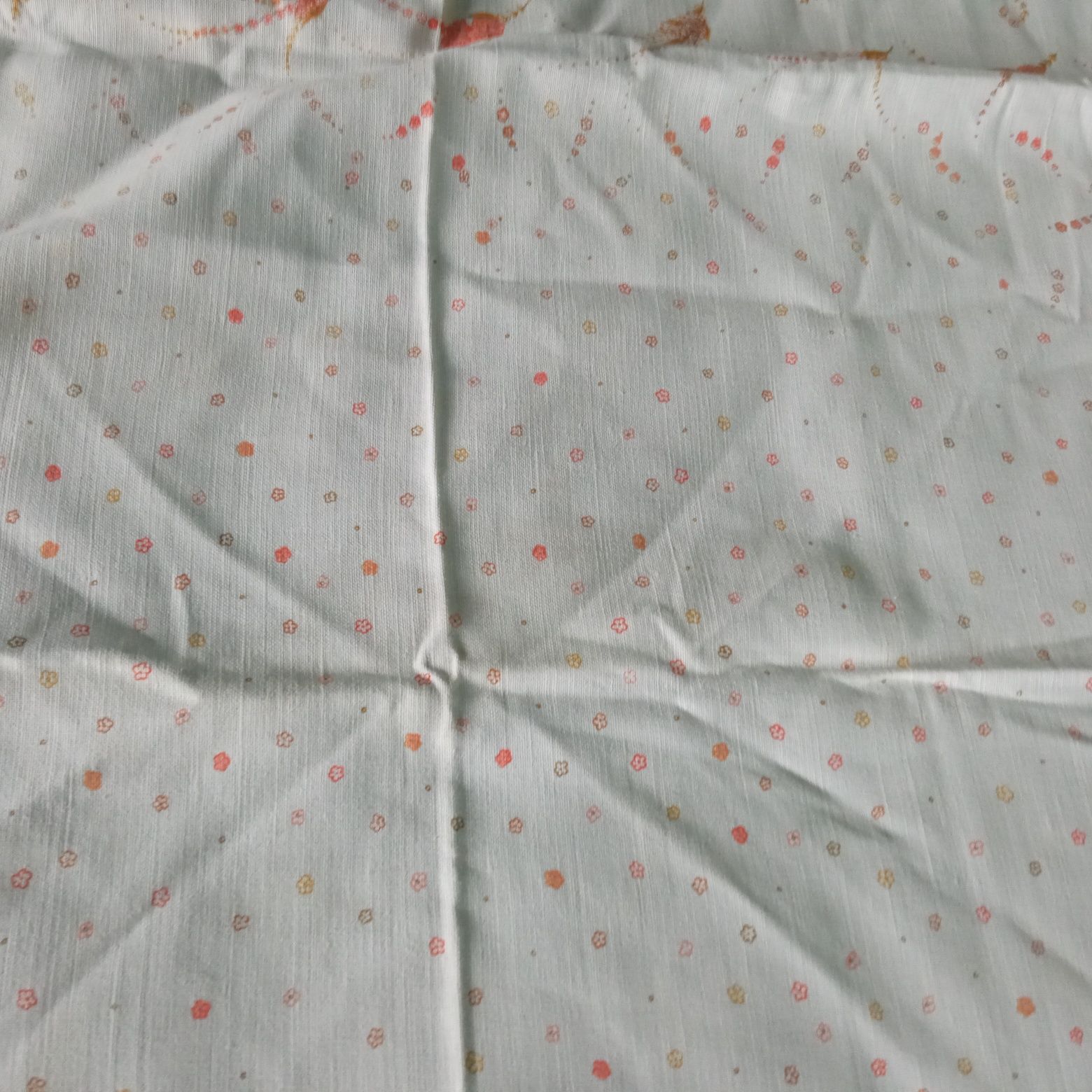 Obrus lniany lata 80-te vintage Prl 130x160