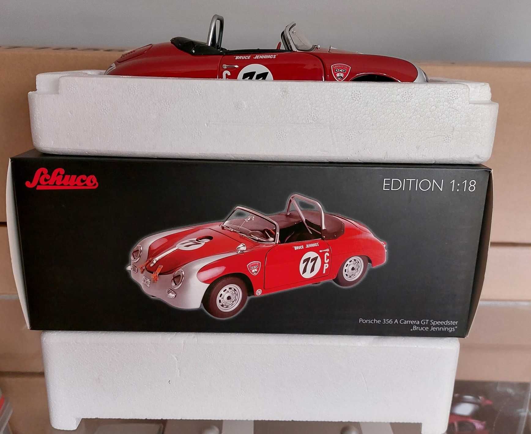 Miniatura Schuco 1/18 Porsche 356A Carrera GT Speedster #77
