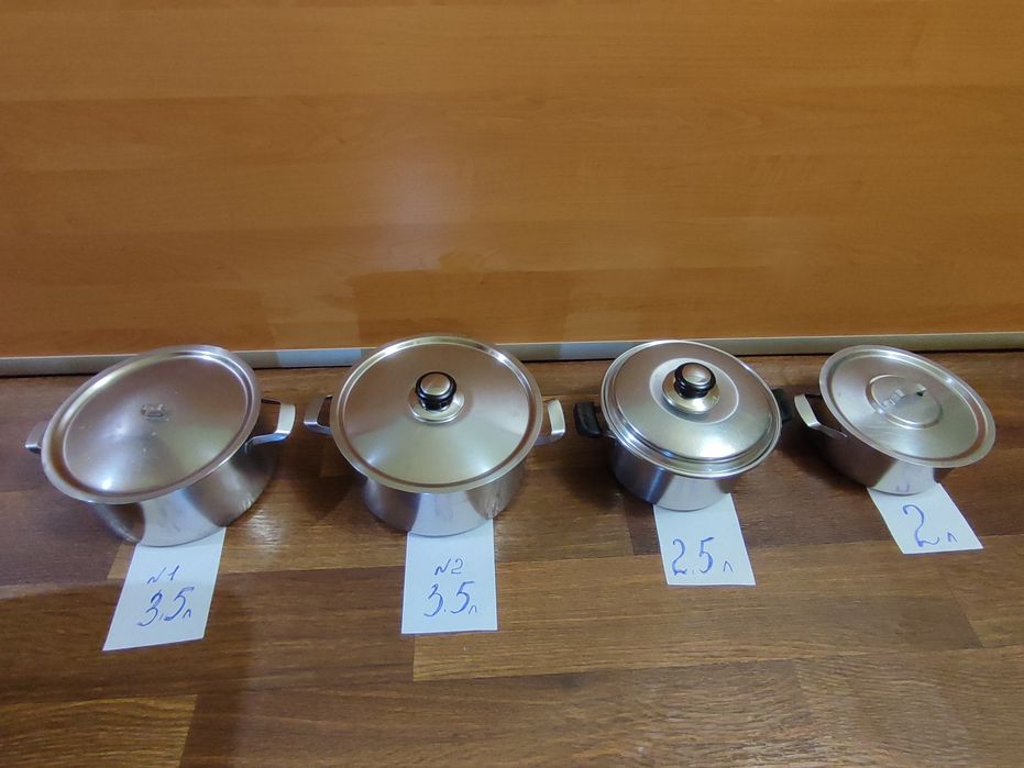 Кастрюля нержавейка СССР ,2 л  ,2,5 л, 4 л